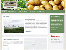 Tablet Screenshot of degrootfarms.com